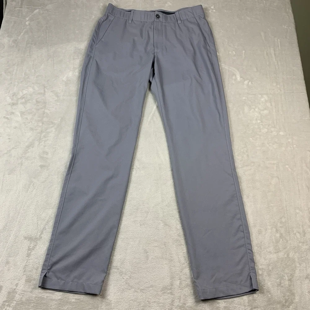 Under Armour Golf Pants Mens 34x34* Gray Match Play Straight Performance Stretch